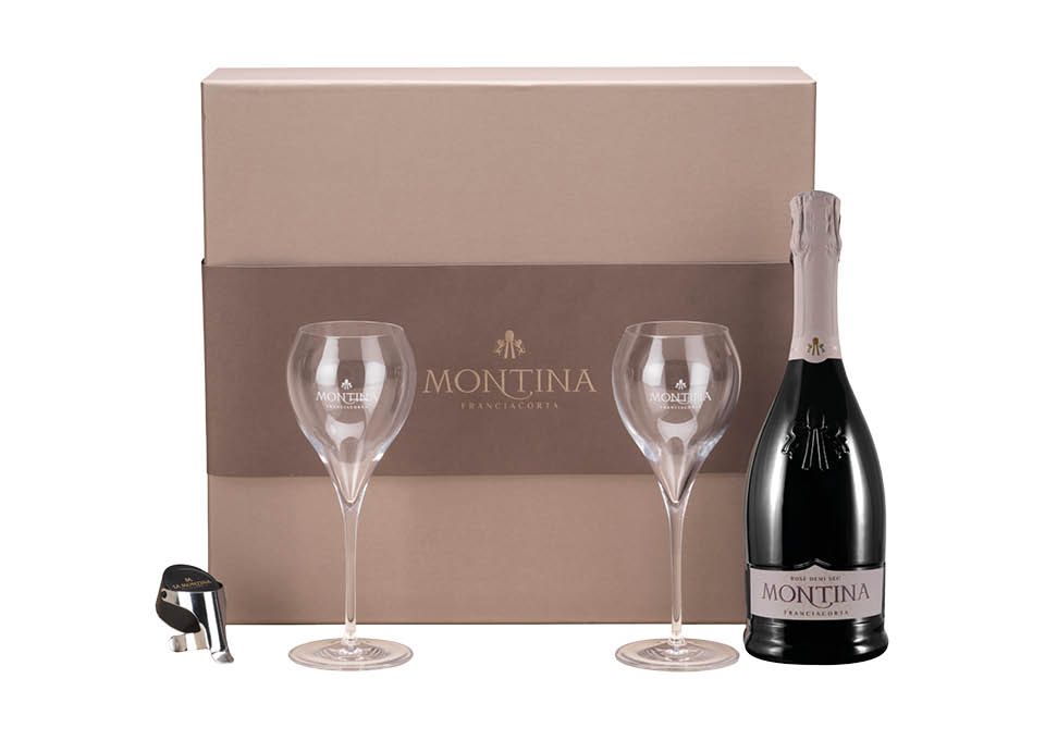 Franiacorta Rosé Demi Sec Montina Presentask