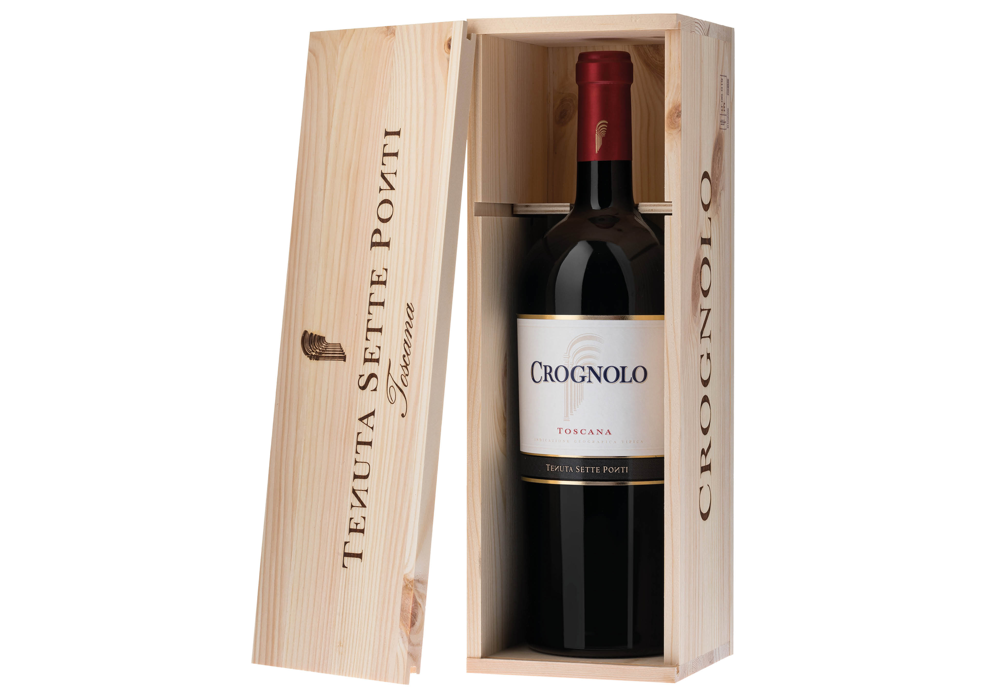 Tenuta Sette Ponti Crognolo Toscana IGT 2023 Magnum 1,5 ℓ, Cassetta di legno