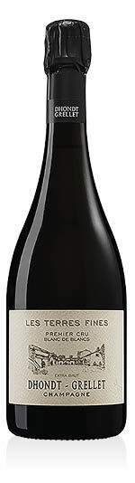 Champagne AOC Extra Brut Blanc de Blancs Premier Cru Les Terres Fines 2021 Dhondt-Grellet