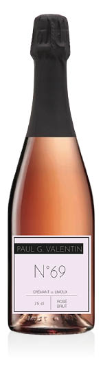 Crémant de Limoux AOC Brut Rosé N°69 Paul G. Valentin