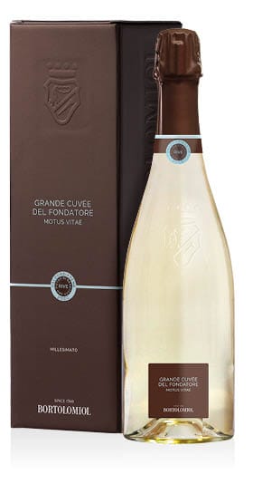 Valdobbiadene Prosecco Superiore DOCG Extra Brut Rive San Pietro di Barbozza Grande Cuvée del Fondatore Motus Vitae 2024 Bortolomiol