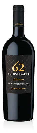 Primitivo di Manduria Riserva DOC Anniversario 62 2020 San Marzano