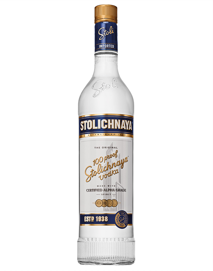 Blue Vodka 100 Proof Premium Stolichnaya