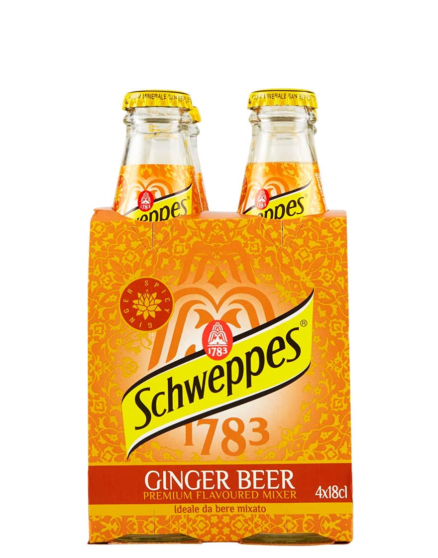 Schweppes Ginger Beer verpakking van 4 flessen