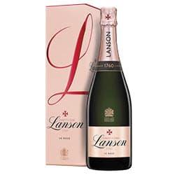 Champagne Brut box AOC 0,75 ℓ, Lanson Rosé Gift Le